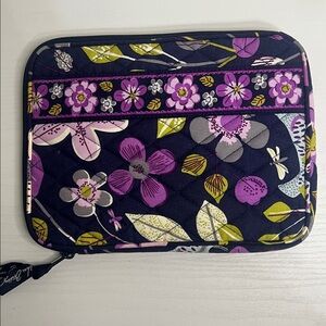 Vera Bradley Floral Birds Purple Blue Mini iPad Case Padded